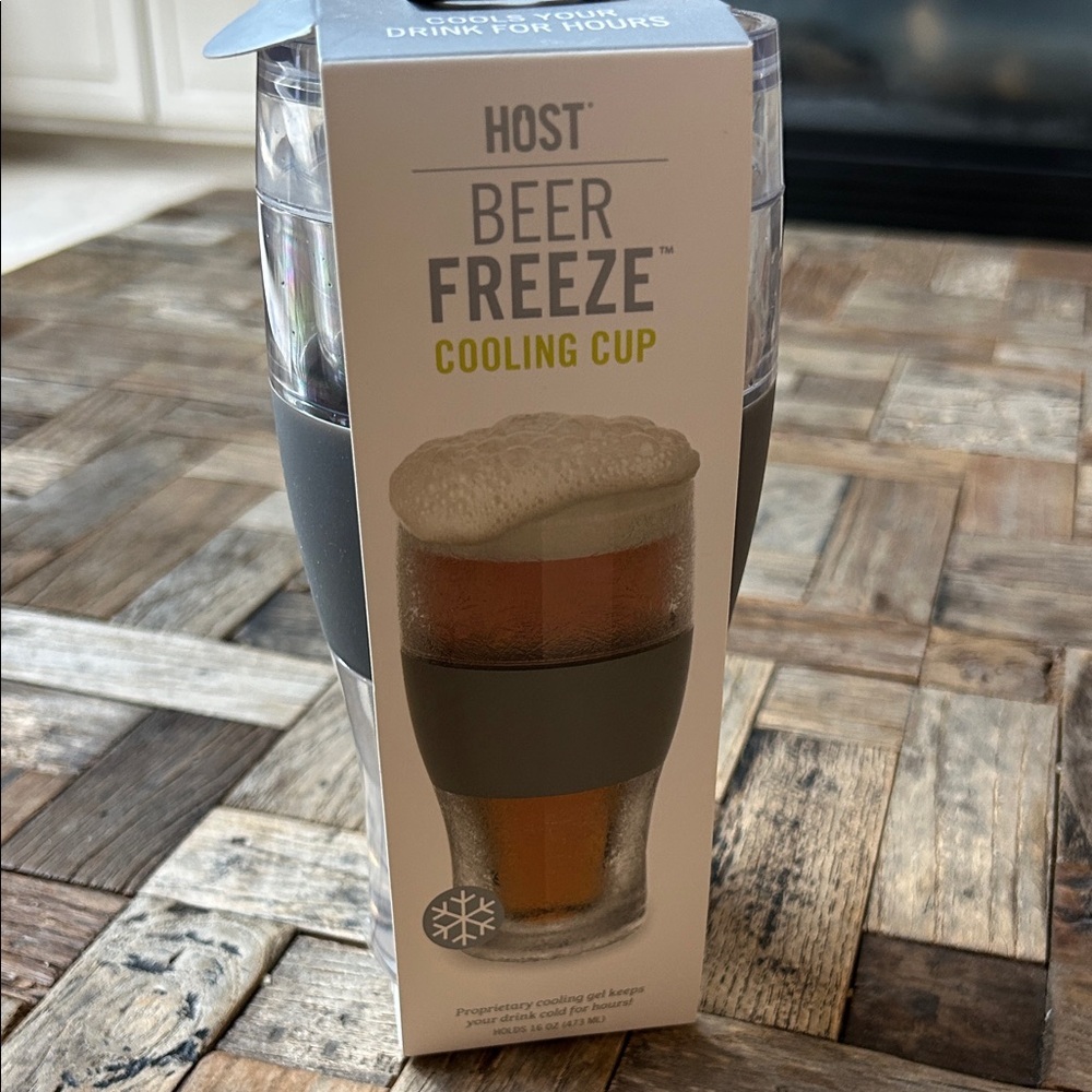 Host Beer Freeze Cooling Cup NIB NEW